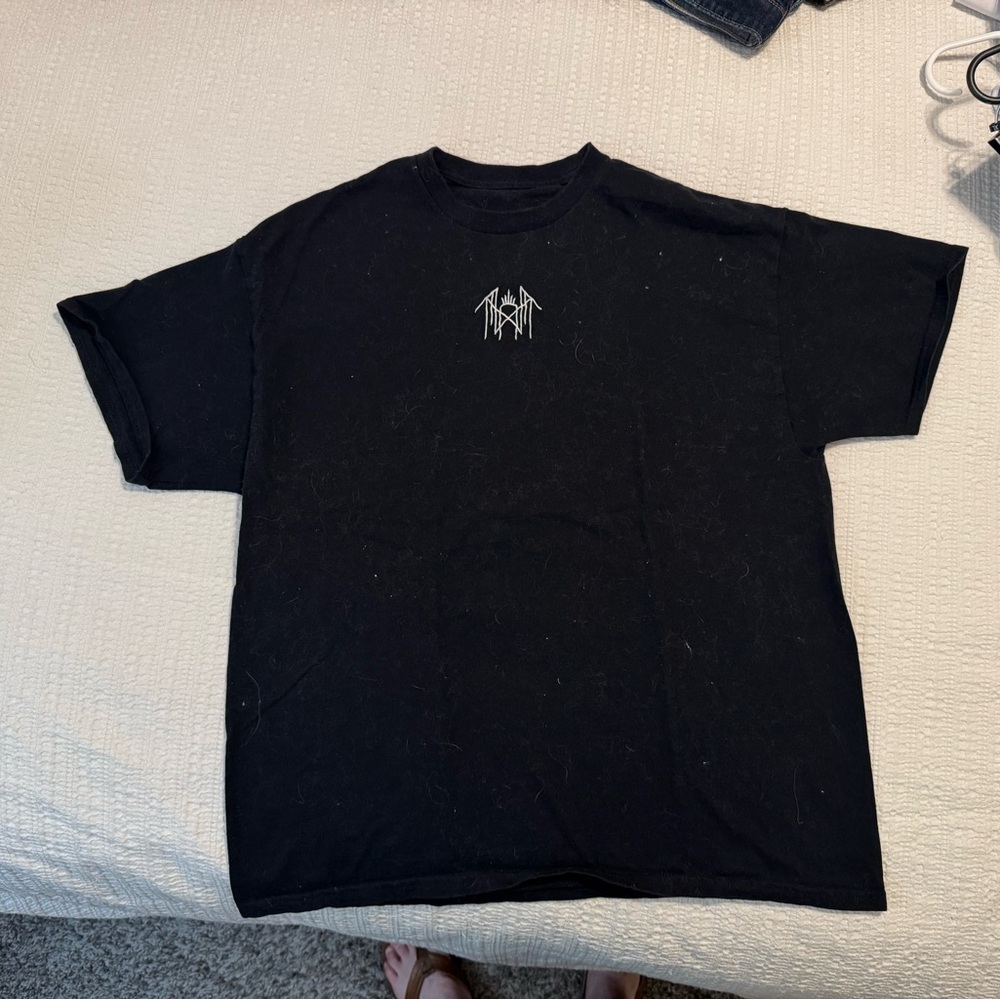 Sleep Token Bootleg Black Embroidered Logo Tee Size XL